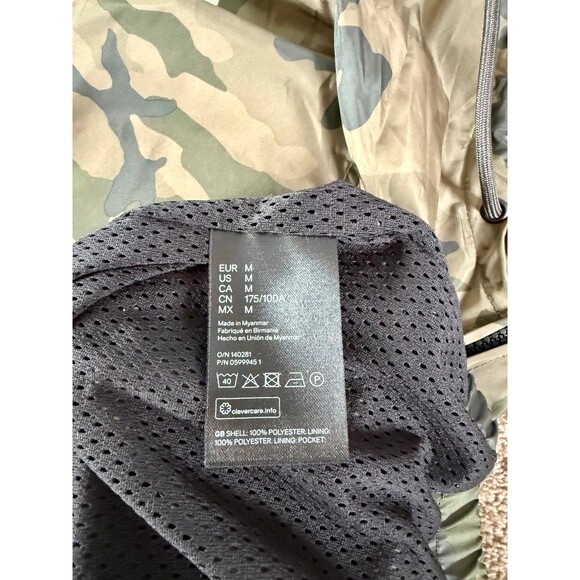 Camo Anorak Pullover – H&M Men’s Windbreaker Jacket, Size Medium - Streetwear - Picture 12 of 12